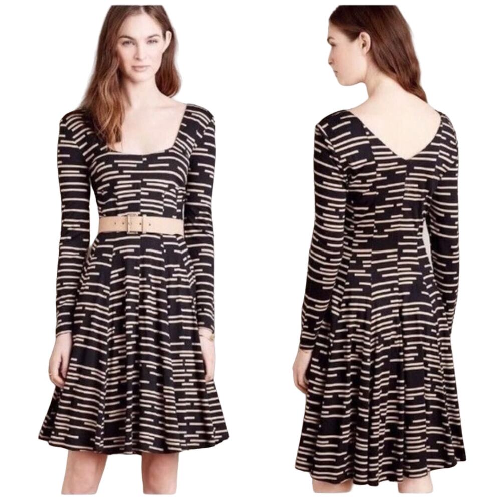 HD in Paris Anthropologie Striped Fit & Flare